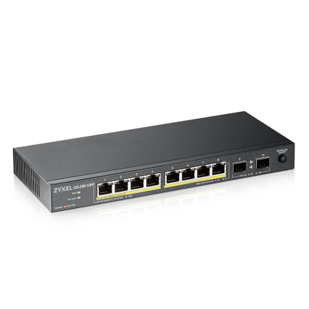 Zyxel GS1100-10HP v2 Nevaldomas Gigabit Ethernet Jungiklis Juodas Maitinimas per Ethernet (PoE)