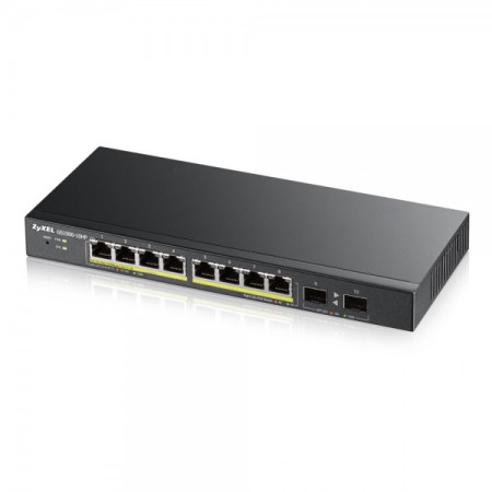Zyxel GS1900-8HP v3 Valdomas L2 Gigabit Ethernet Jungiklis Juodas Maitinimas per Ethernet (PoE)