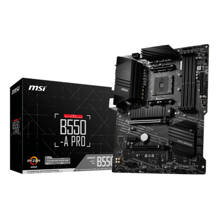 MSI B550-A PRO pagrindinė plokštė AMD B550 AM4 lizdas ATX