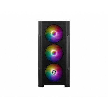 MSI MAG Forge M100A Micro Tower kompiuterio korpusas Juoda, Permatomas