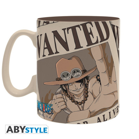 ONE PIECE - Puodelis (460 ml) Ace Wanted