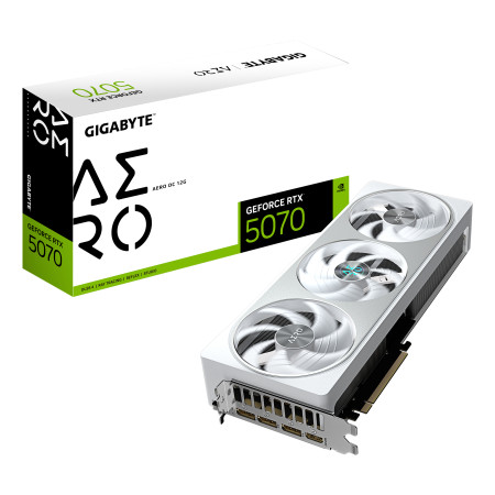 GIGABYTE NVIDIA GeForce RTX 5070 AERO OC 12G Grafikos Plokštė