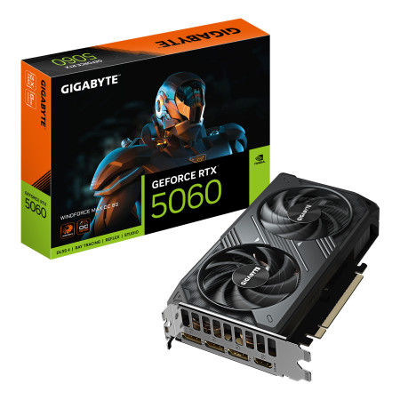 GIGABYTE GeForce RTX 5060 WINDFORCE MAX OC 8G vaizdo plokštė
