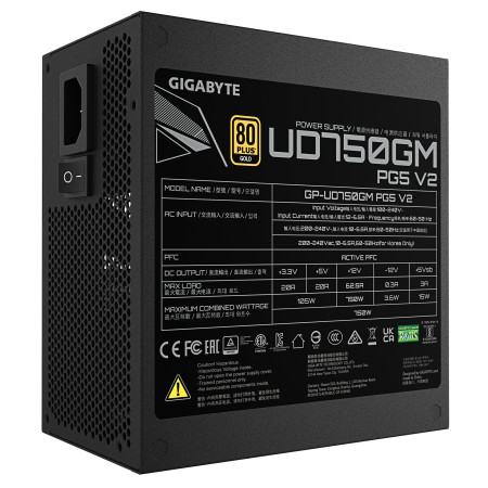 GIGABYTE UD750GM PG5 V2 maitinimo blokas 750 W