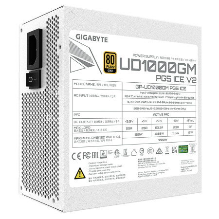 Gigabyte UD1000GM PG5 V2 ICE maitinimo blokas 1000 W