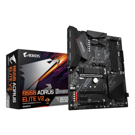 GIGABYTE B550 AORUS ELITE V2 pagrindinė plokštė AMD B550 AM4 lizdas ATX