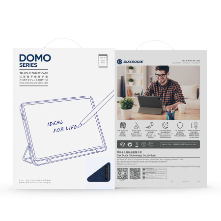 Dėklas Dux Ducis Domo Xiaomi Redmi Pad 2 11.0 tamsiai mėlynas