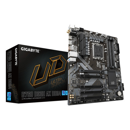 GIGABYTE B760 DS3H AX DDR4 pagrindinė plokštė Intel B760 Express LGA 1700 ATX