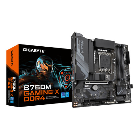 GIGABYTE B760M GAMING X DDR4 pagrindinė plokštė Intel B760 Express LGA 1700 micro ATX