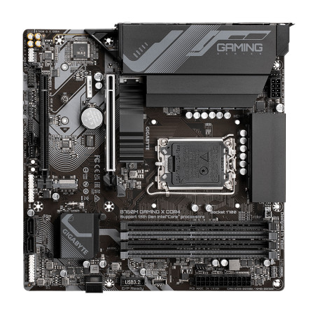 GIGABYTE B760M GAMING X DDR4 pagrindinė plokštė Intel B760 Express LGA 1700 micro ATX