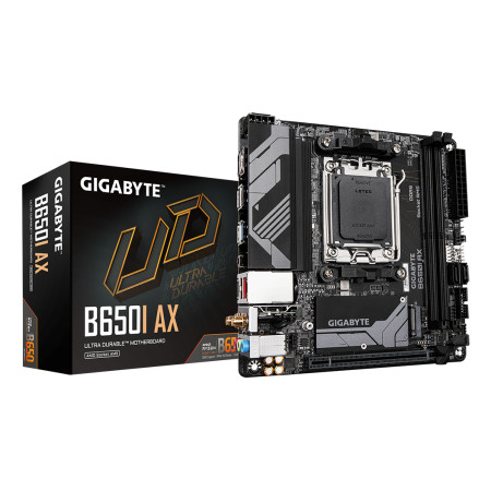 GIGABYTE B650I AX pagrindinė plokštė AMD B650 AM5 lizdas mini ITX
