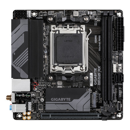 GIGABYTE B650I AX pagrindinė plokštė AMD B650 AM5 lizdas mini ITX