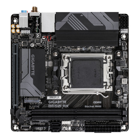 GIGABYTE B650I AX pagrindinė plokštė AMD B650 AM5 lizdas mini ITX