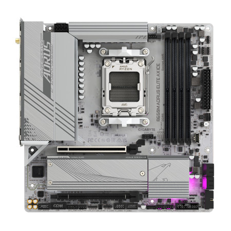 GIGABYTE B650M AORUS ELITE AX ICE pagrindinė plokštė AMD B650 AM5 lizdas micro ATX