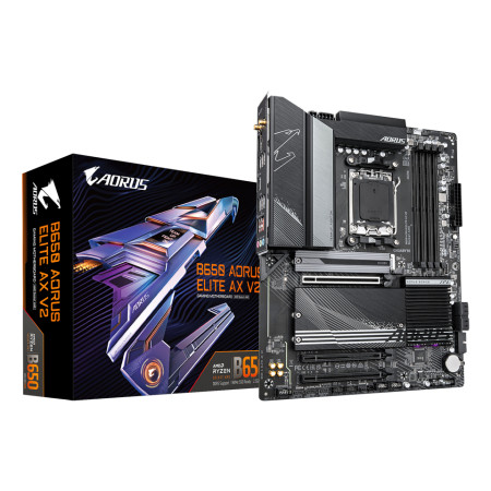 GIGABYTE B650 AORUS ELITE AX V2 pagrindinė plokštė AMD B650 AM5 lizdas ATX