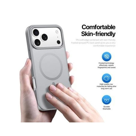 Dėklas Dux Ducis Yind Apple iPhone 17 Pro pilkas