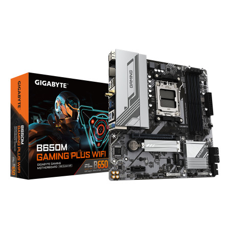 GIGABYTE B650M GAMING PLUS WIFI pagrindinė plokštė AMD B650 AM5 lizdas micro ATX