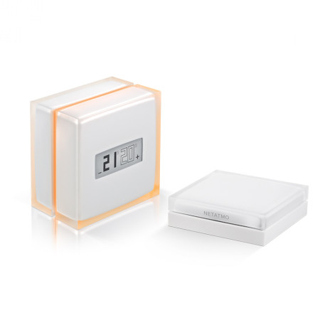 Netatmo Thermostat RF termostatas permatomas baltas