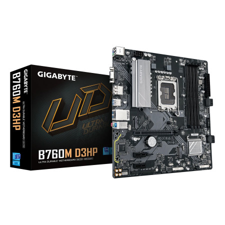 GIGABYTE B760M D3HP pagrindinė plokštė Intel B760 Express LGA 1700 micro ATX
