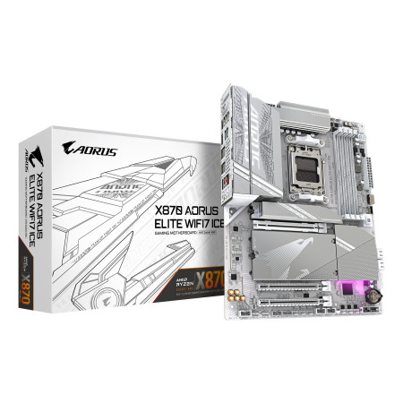 GIGABYTE X870 AORUS ELITE WIFI7 ICE AMD X870 AM5 lizdas ATX
