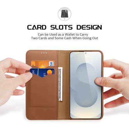 Dėklas Dux Ducis Hivo skirtas Samsung S937 S25 Edge rudas