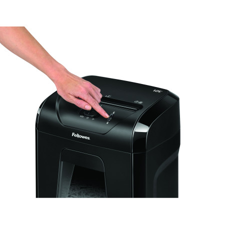 Fellowes Powershred 12C dokumentų naikiklis Kryžminis 22,5 cm Juoda