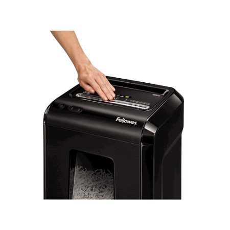 Fellowes Powershred 92Cs dokumentų naikiklis Smulkinimas juostelėmis Juoda