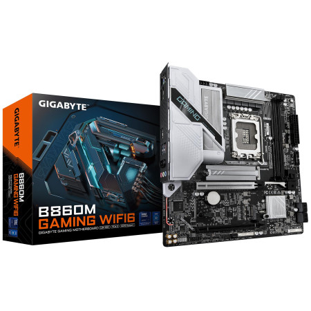 GIGABYTE B860MGAMINGWIFI6 pagrindinė plokštė Intel B860 LGA 1851 (Socket V1) micro ATX