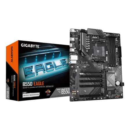 GIGABYTE B550 EAGLE pagrindinė plokštė AMD B550 AM4 lizdas ATX