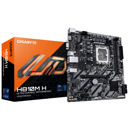 GIGABYTE H810M H pagrindinė plokštė Intel H810 LGA 1851 (Socket V1) micro ATX