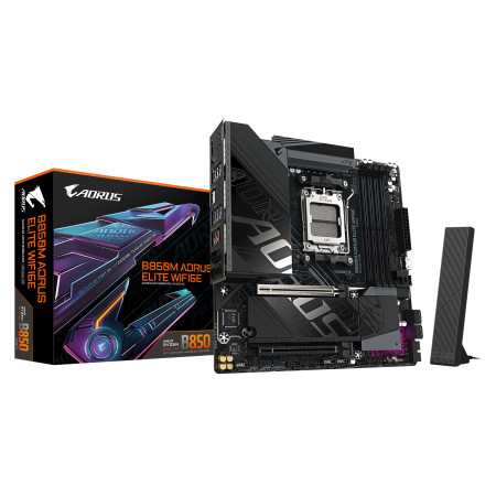 GIGABYTE B850M AORUS ELITE WIFI6E pagrindinė plokštė AMD B850 AM5 micro ATX