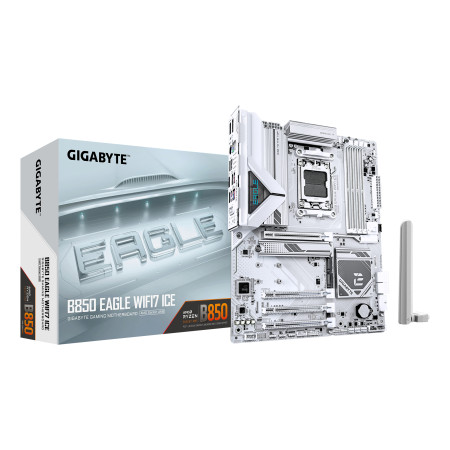 GIGABYTE B850 EAGLE WIFI7 ICE pagrindinė plokštė AMD B850 AM5 ATX
