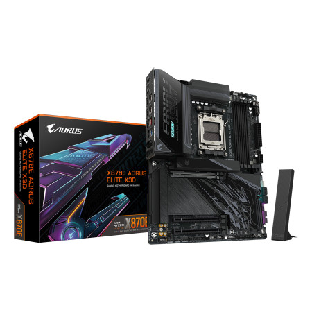 GIGABYTE X870E AORUS ELITE X3D pagrindinė plokštė AMD X870E AM5 lizdas ATX