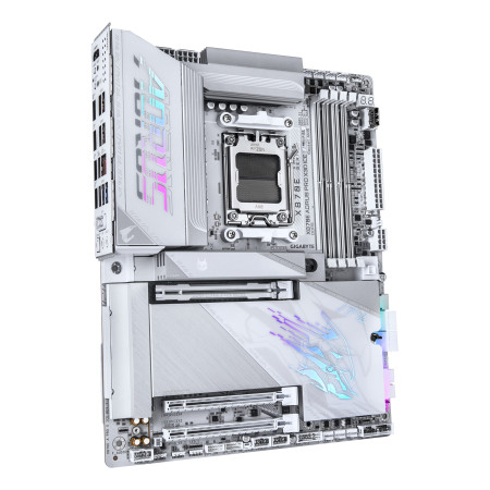 GIGABYTE X870E AORUS PRO X3D ICE pagrindinė plokštė AMD X870E AM5 lizdas ATX