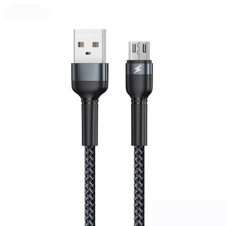 USB kabelis Remax RC-124m USB-A į MicroUSB 1.0m juodas