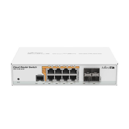 MikroTik 8-Port 1000M/4SFP Router/Switch CRS112-8P-4S-IN