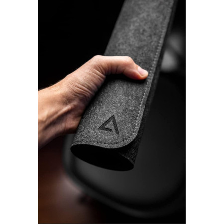 DELTAHUB Minimalistinis didelis stalo kilimėlis tamsiai pilkas (800 x 450 x 3.5mm)