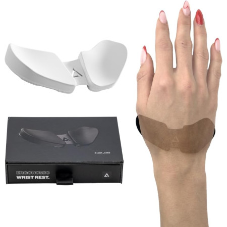 DeltaHub Carpio 2.0 L (Dešinė, Balta) Riešo Atrama