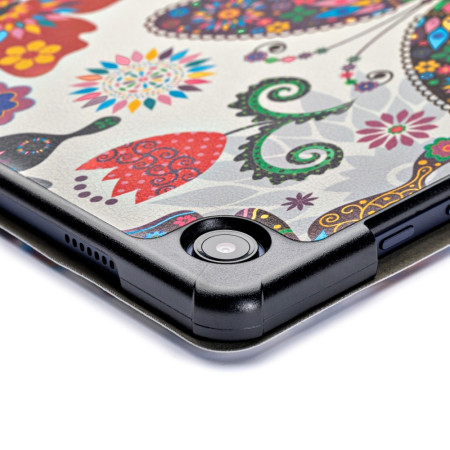 Dėklas Reach Smart Leather Samsung X200/X205 Tab A8 10.5 2021 butterfly