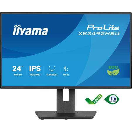 iiyama ProLite XB2492HSU-B1 kompiuterio monitorius 24" Full HD