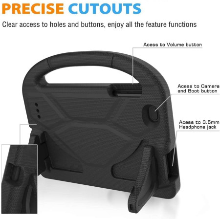 Dėklas vaikams Samsung X210/X215/X216 Tab A9 Plus 11.0/X230/X235/X236 Tab A11 Plus 11.0 juodas