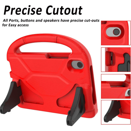 Dėklas vaikams Samsung X210/X215/X216 Tab A9 Plus 11.0/X230/X235/X236 Tab A11 Plus 11.0 raudonas