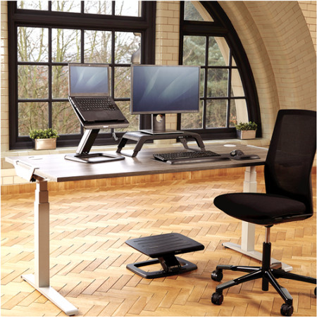 Fellowes nešiojamojo kompiuterio stovas Juoda 48,3 cm (19")