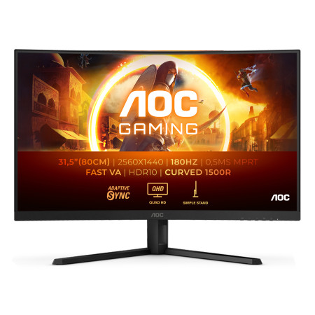 AOC G4 CQ32G4VE kompiuterio monitorius 80 cm (31.5") Quad HD