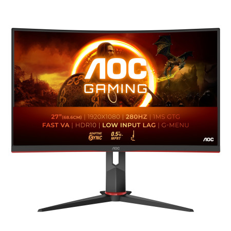 AOC G2 C27G2Z3/BK kompiuterio monitorius 27" Full HD