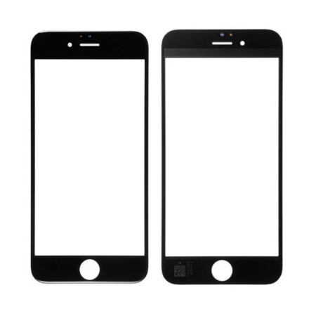 LCD stikliukas Apple iPhone 6S su rėmeliu ir OCA juodas