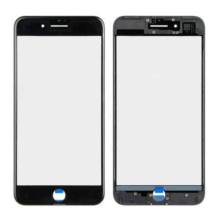 LCD stikliukas Apple iPhone 5S/SE su rėmeliu juodas