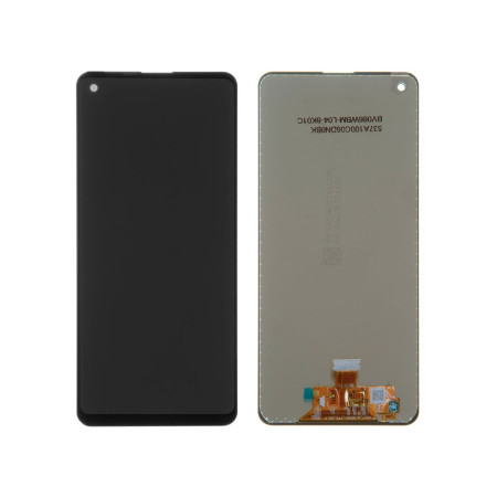 Samsung A21s Ekranas su Lietimui Jautriu Stiklu Juodas (ORG)