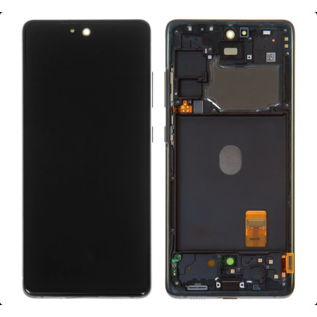 Ekranas Samsung G780 S20 FE su lietimui jautriu stikliuku ir rėmeliu originalus Cloud Navy (service pack)