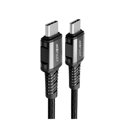 USB kabelis Acefast C1-03 60W USB-C to USB-C 1.2m juodas
